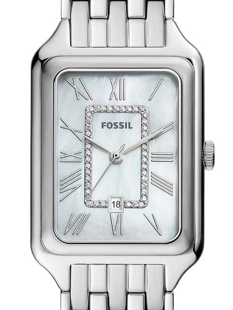 Fossil zegarek damski kolor srebrny - zdjęcie produktu nr 2