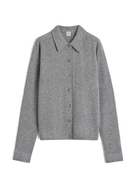 TOTEME cashmere buttoned cardigan - Grey - zdjęcie produktu nr 2
