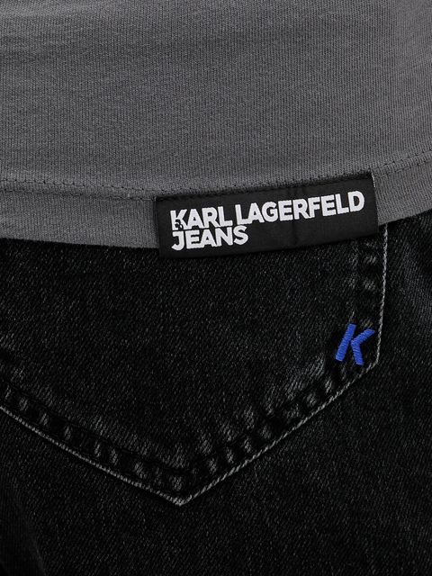 Karl Lagerfeld Jeans t-shirt bawełniany damski kolor szary A1W17004