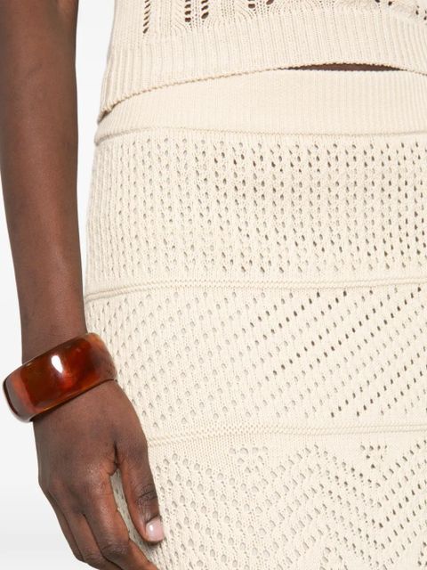 Max Mara knitted skirt - Neutrals