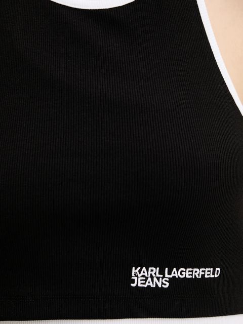 Karl Lagerfeld Jeans top kolor czarny A3W17046