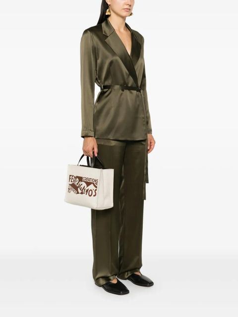 Ferragamo logo tote bag - Neutrals - zdjęcie produktu nr 2