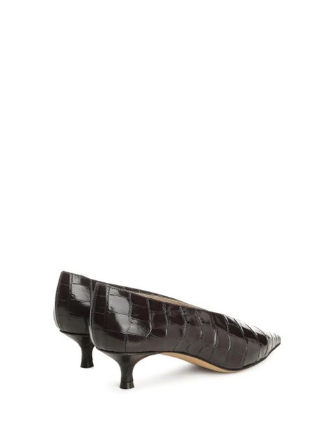 Le Monde Beryl crocodile-pattern pointed-toe pumps - Brown - zdjęcie produktu nr 2