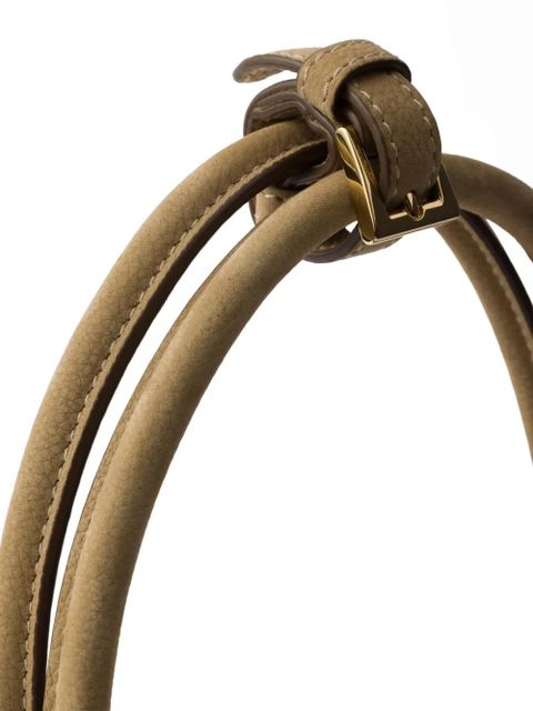 Prada medium Bonnie leather tote bag - Neutrals