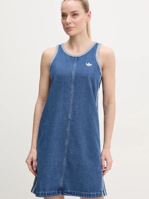 adidas Originals sukienka jeansowa DENIM 3S DRESS - zdjęcie produktu nr 1