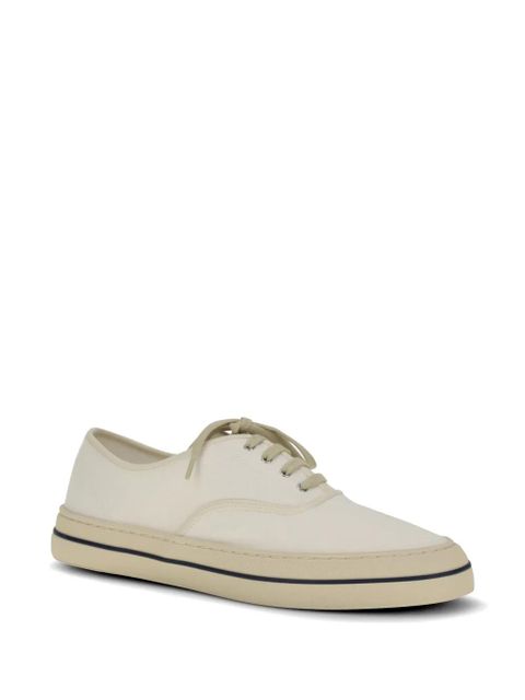 Loro Piana Nantucket Walk lace-up canvas sneakers - Neutrals - zdjęcie produktu nr 2