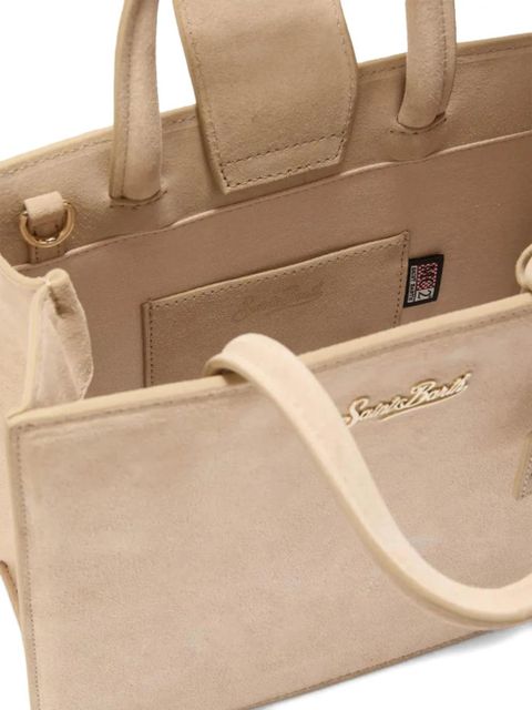 MC2 Saint Barth Midi Shop logo patch tote bag - Neutrals