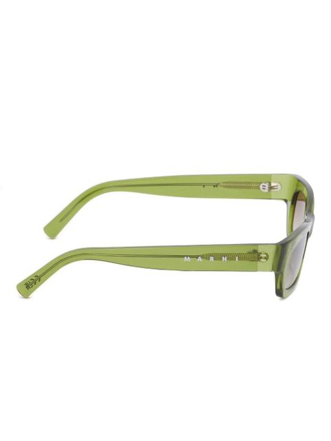 Marni Eyewear rectangular-frame sunglasses - Green - zdjęcie produktu nr 2