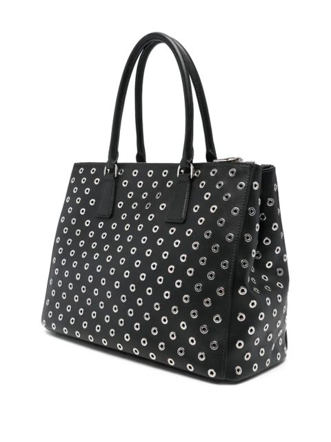 Prada eyelet tote bag - Black