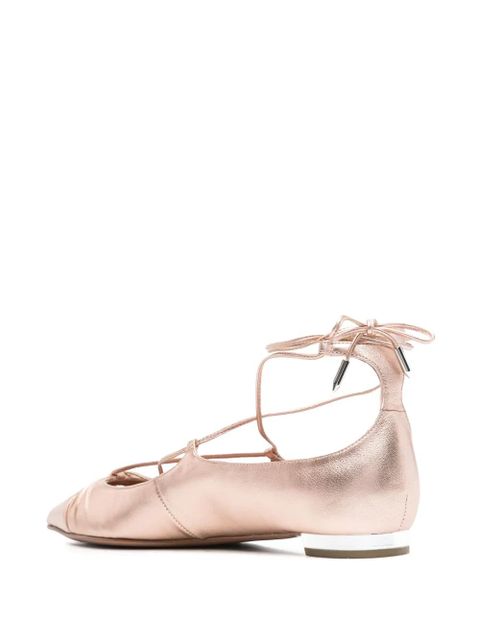 Aquazzura leather ballet flats - Pink - zdjęcie produktu nr 2