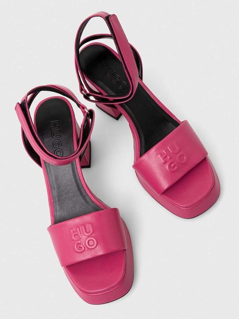 HUGO sandały skórzane Vicky