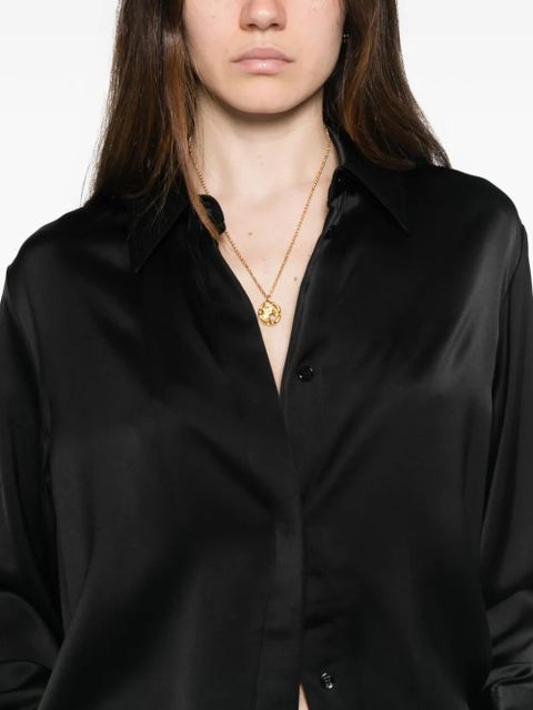 TOTEME soft tuxedo shirt - Black