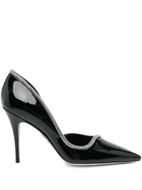 René Caovilla 100mm Onda pumps - Black - zdjęcie produktu nr 1