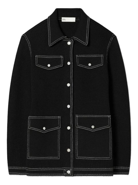 Tory Burch topstitch jacket - Black - zdjęcie produktu nr 1