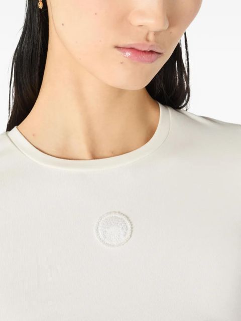 Marine Serre pearl logo baby fit T-shirt - Neutrals