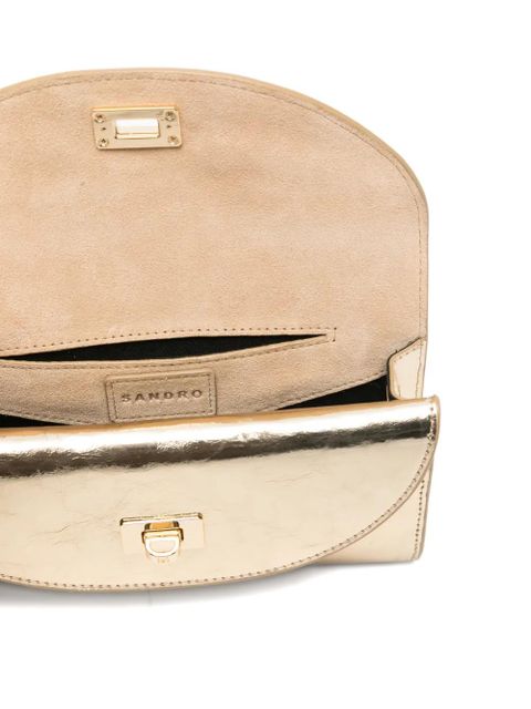 SANDRO small turnlock chain-strap cross bodybag - Gold