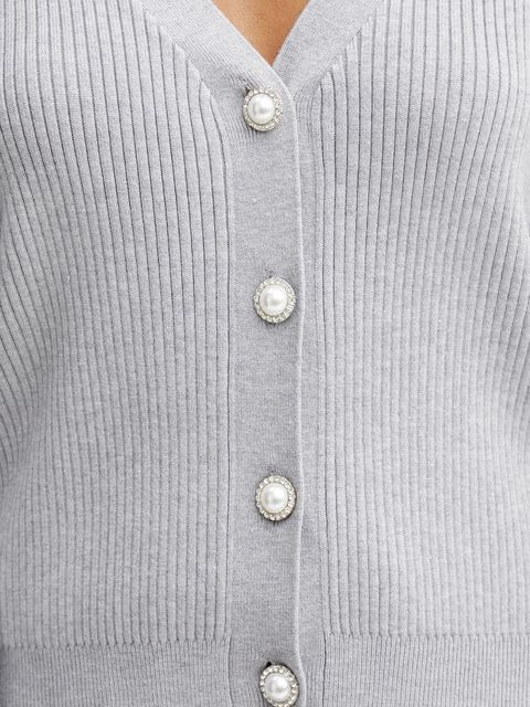 Guess kardigan HANNA damski kolor szary W5YR07 Z2ZK2