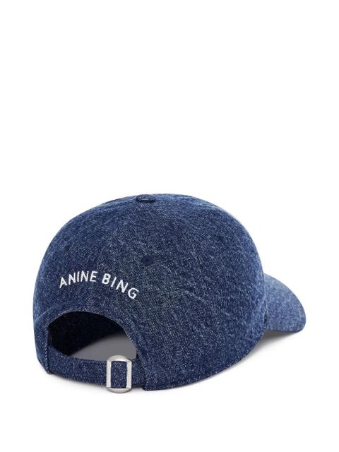 ANINE BING logo-embroidered Jeremy baseball cap - Blue - zdjęcie produktu nr 2
