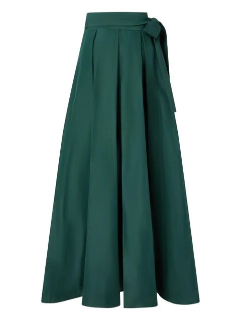 PINKO pleated tie-belt maxi skirt - Green - zdjęcie produktu nr 2