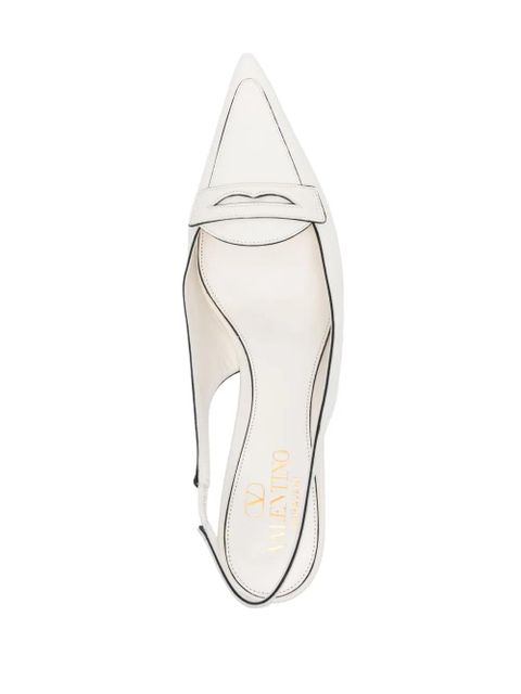 Valentino Garavani 50mm slingback pumps - White