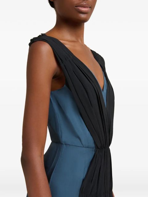 Marni draping-detail split mini dress - Black - zdjęcie produktu nr 2