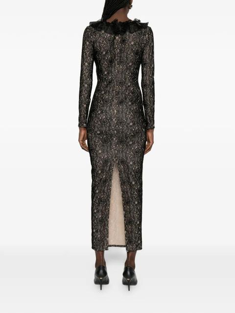 Alessandra Rich lace maxi dress - Black