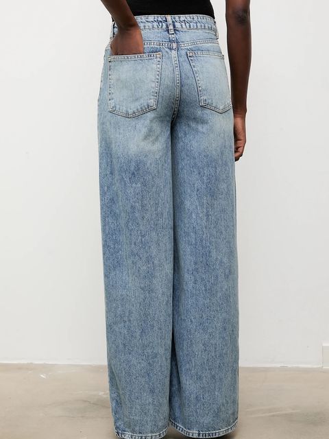 Answear.LAB jeansy bawełniane damskie kolor niebieski - zdjęcie produktu nr 2