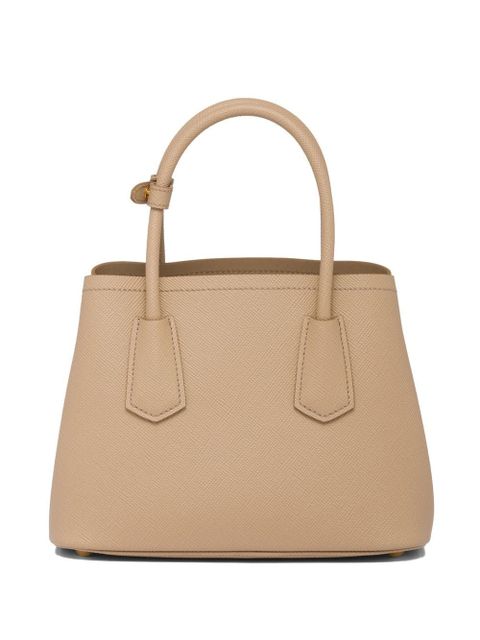 Prada Double Saffiano leather tote bag - Neutrals - zdjęcie produktu nr 2