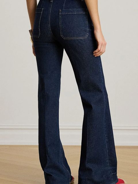 Lauren Ralph Lauren spodnie dzwony damskie bawełniane - zdjęcie produktu nr 1