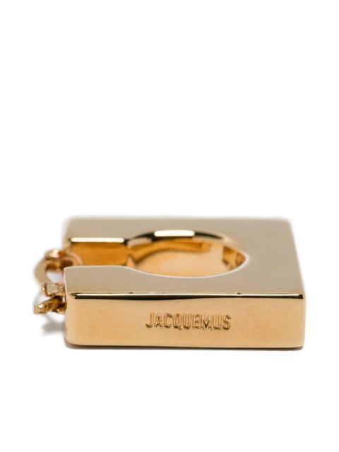 Jacquemus The Ronde Carre hoop earrings - Gold - zdjęcie produktu nr 2