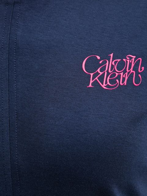 Calvin Klein Jeans t-shirt bawełniany damski kolor granatowy LV047D211G