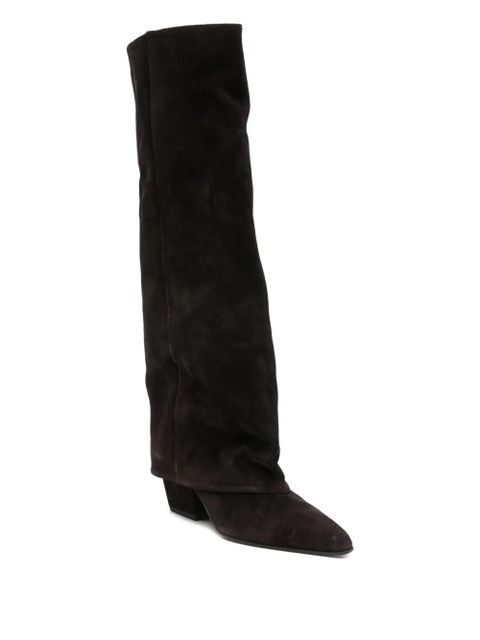 Paris Texas pointed-toe knee-high boots - Brown - zdjęcie produktu nr 2