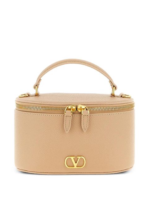 Valentino Garavani logo-plaque vanity mini bag - Neutrals - zdjęcie produktu nr 1