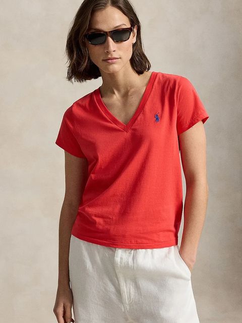 Polo Ralph Lauren T-shirt basic damski bawełniany - zdjęcie produktu nr 1