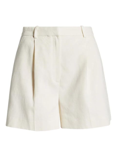 ANINE BING pleated-front tailored shorts - White - zdjęcie produktu nr 1