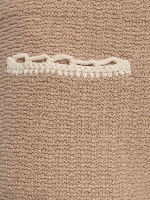 Posse Willow crochet-trim shorts - Neutrals