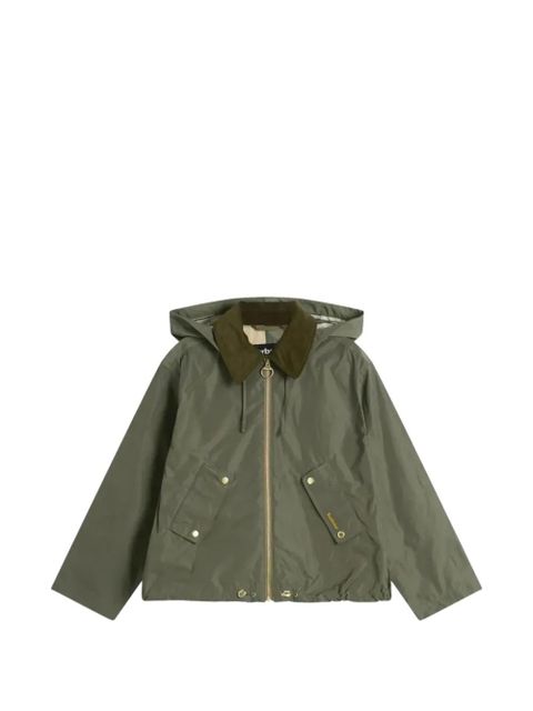 Barbour hooded corduroy-collar jacket - Green - zdjęcie produktu nr 1