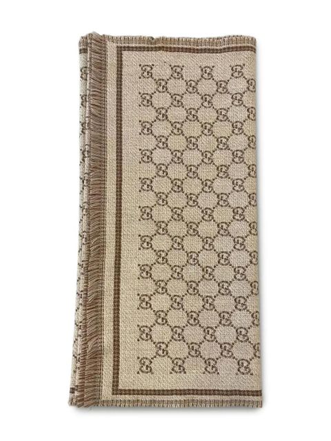 Gucci GG-jacquard scarf - Neutrals - zdjęcie produktu nr 1