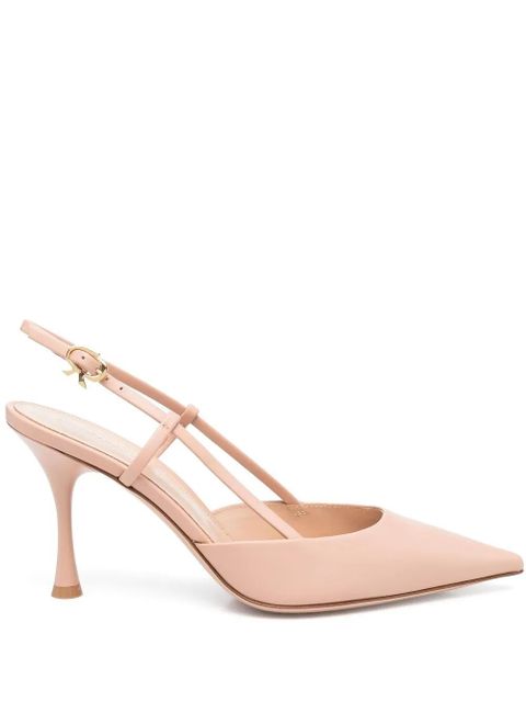 Gianvito Rossi Ascent 85mm slingback pumps - Neutrals - zdjęcie produktu nr 1