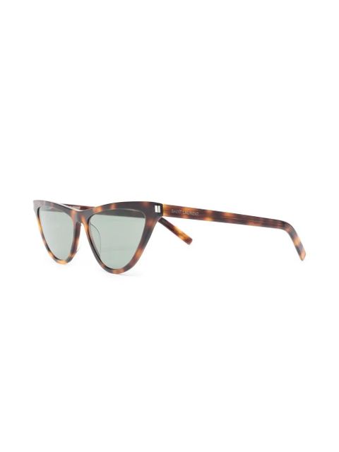 Saint Laurent Eyewear tortoiseshell-effect sunglasses - Brown - zdjęcie produktu nr 2
