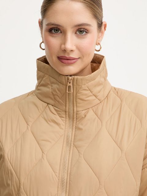 United Colors of Benetton kurtka kolor zielony przejściowa oversize 2YRYDN080