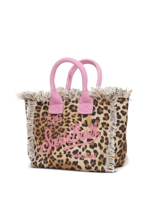 MC2 Saint Barth mini Vanity leopard-print fringed bag - Neutrals - zdjęcie produktu nr 2