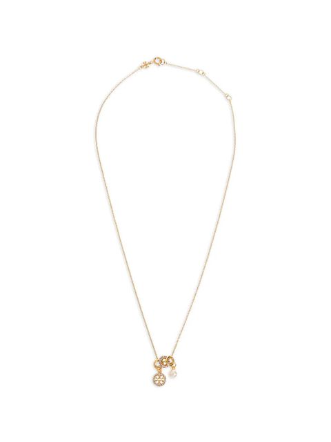 Tory Burch Icon Pavé Charm Pendant necklace - Gold - zdjęcie produktu nr 1