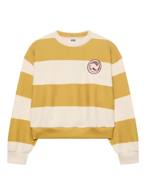 GCDS striped-pattern sweater - Yellow - zdjęcie produktu nr 2