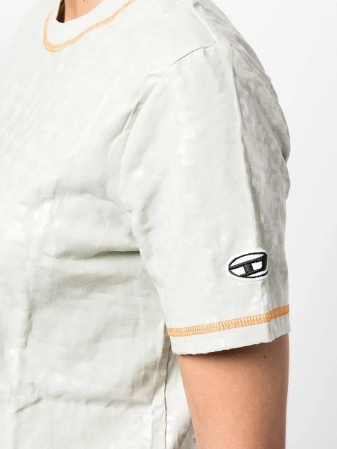 Diesel contrast-trim T-shirt - Green