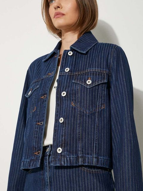Kenzo kurtka jeansowa Trucker Jacket Stripped - zdjęcie produktu nr 1