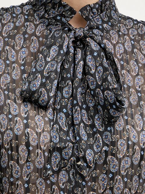 Morgan bluzka damska kolor niebieski wzorzysta CONNY.F