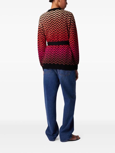 Missoni chevron-motif cardigan - Black