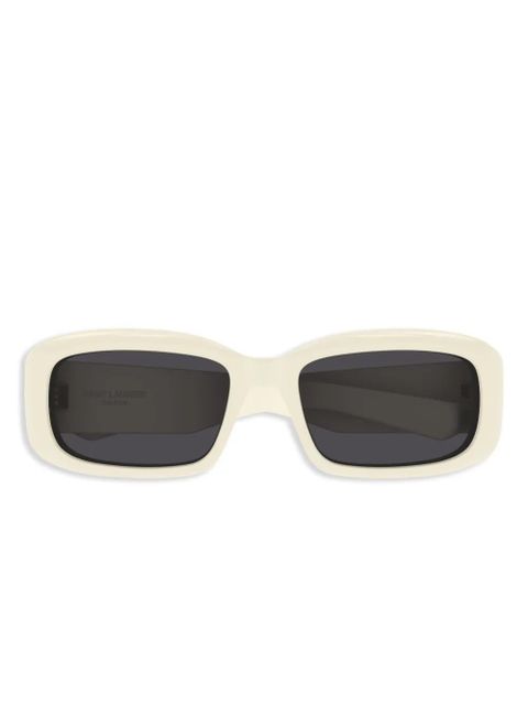 Saint Laurent Eyewear rectangle-frame sunglasses - Neutrals - zdjęcie produktu nr 1