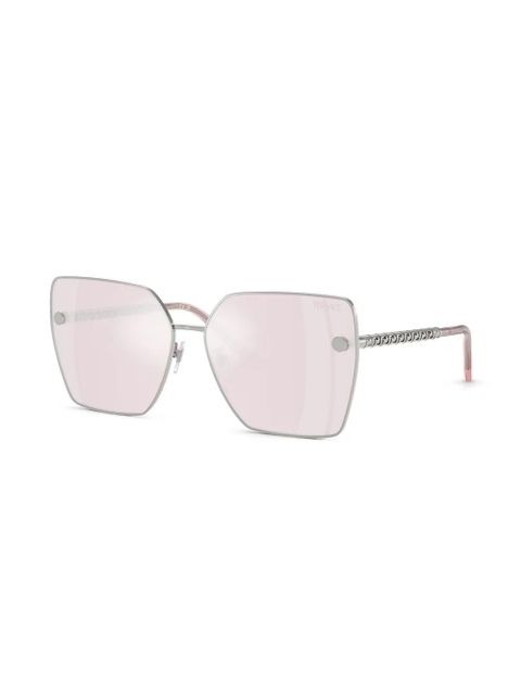 Versace Eyewear square frame sunglasses - Silver - zdjęcie produktu nr 2